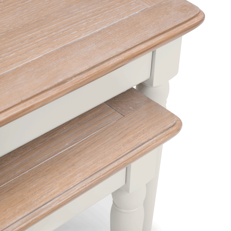 Provence Grey Painted Nest Of 2 Tables by Lavishway | Nest of Tables-61149