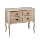 Provence Weathered Oak Finish 4 Drawers Chest by Lavishway | Chest Of Drawers-28409