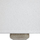 Pula White Wooden & Linen Floor Lamp by Lavishway | Floor Lamps-51442