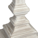 Pula White Wooden & Linen Floor Lamp by Lavishway | Floor Lamps-51441