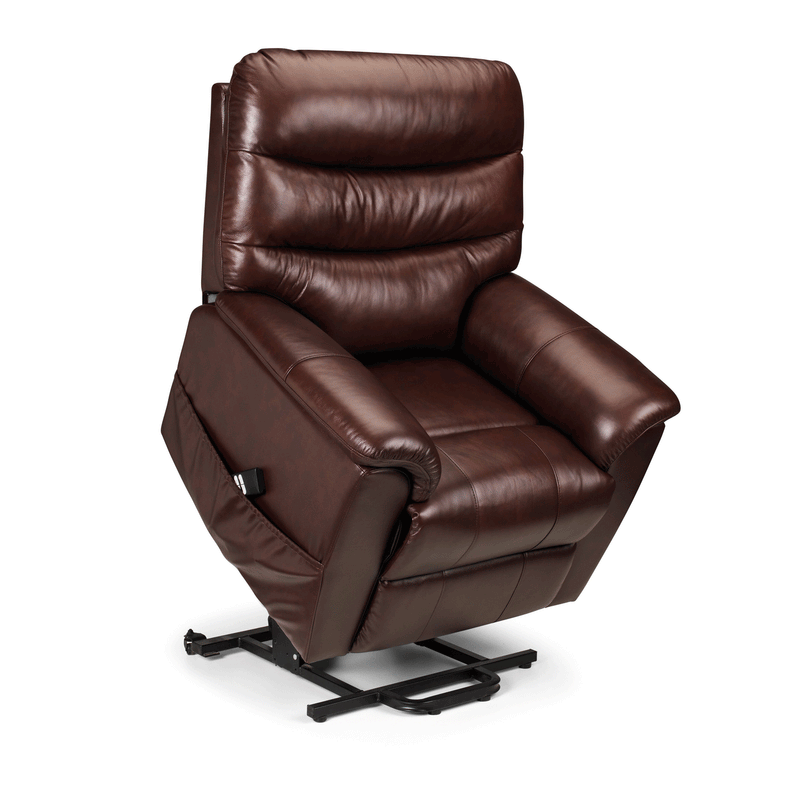 Pullman Leather Dual Motor & Recliner Chair by Lavishway | Recliner Sofa-61143