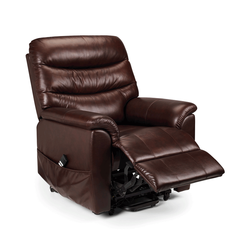 Pullman Leather Dual Motor & Recliner Chair by Lavishway | Recliner Sofa-61141