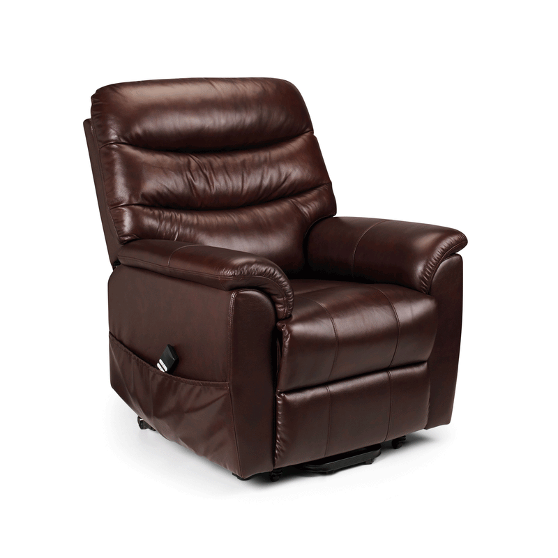 Pullman Leather Dual Motor & Recliner Chair by Lavishway | Recliner Sofa-61144