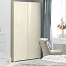 Puro Modern 2 Doors Cream Wardrobe by Lavishway | Wardrobe-34156