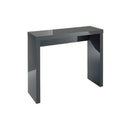 Puro High Gloss Charcoal Console Table by Lavishway | Hallway Console Table-34830