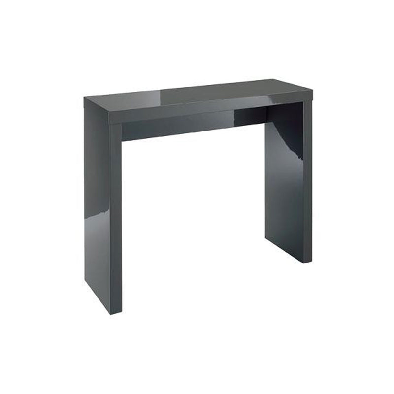 Puro High Gloss Charcoal Console Table by Lavishway | Hallway Console Table-34830