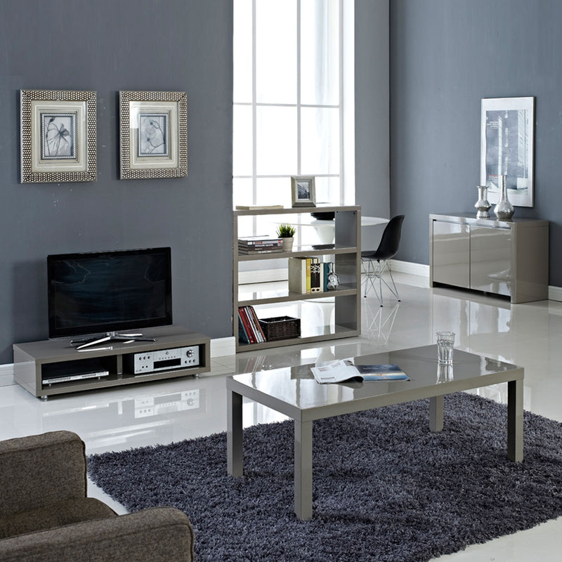 Puro Stone High Gloss Storage Space TV Unit by Lavishway | TV Units Cabinets-34979