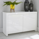 Contemporary Puro White High Gloss Sideboard by Lavishway | Sideboards-34091