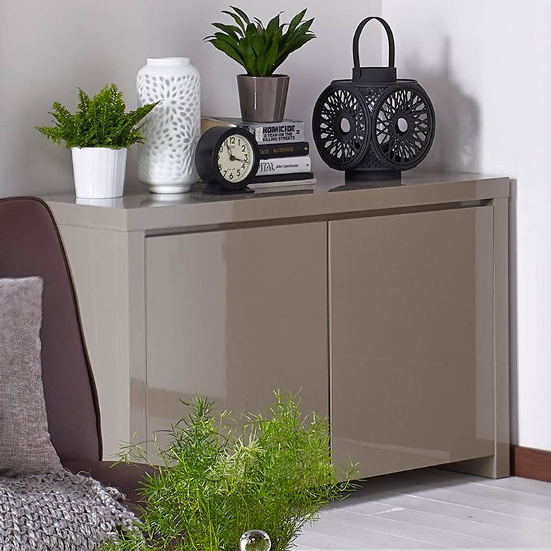 Puro Stone High Gloss 2 Door Sideboard by Lavishway | Sideboards-34108