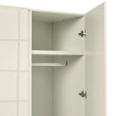Puro Modern 2 Doors Cream Wardrobe by Lavishway | Wardrobe-34159