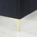 Quinn Blue Fabric King Size Bed by Lavishway | Fabric Beds-23067