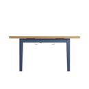 Rutland Oak Top Blue Extandable Dining Table by Lavishway | Dining Tables-33885