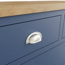 Rutland Oak Top Blue 2 Over 3 Chest Of Drawer by Lavishway | Chest Of Drawers-33869