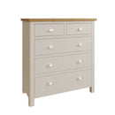 Rutland Dove Grey 2 Over 3 Chest Of Drawer by Lavishway | Chest Of Drawers-31243