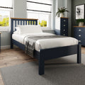 Rutland Blue Oak Top Bed Frame by Lavishway | Wooden Beds-36428