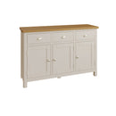 Rutland Oak Wood Top Sideboard in Dove Grey by Lavishway | Sideboards-36523