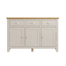 Rutland Oak Wood Top Sideboard in Dove Grey by Lavishway | Sideboards-36520