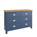 Rutland Oak Top 6 Drawer Chest by Lavishway | Chest Of Drawers-33837