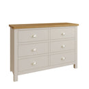 Rutland Dove Grey Painted 6 Drawers Chest by Lavishway | Chest Of Drawers-31254