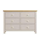 Rutland Dove Grey Painted 6 Drawers Chest by Lavishway | Chest Of Drawers-31255