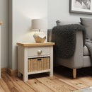 Rutland 1 Drawer 1 Basket Unit Side Table by Lavishway | Hallway Cabinets-31261