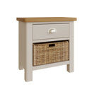 Rutland 1 Drawer 1 Basket Unit Side Table by Lavishway | Hallway Cabinets-31262