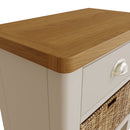 Rutland 1 Drawer 1 Basket Unit Side Table by Lavishway | Hallway Cabinets-31266