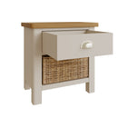 Rutland 1 Drawer 1 Basket Unit Side Table by Lavishway | Hallway Cabinets-31263
