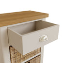 Rutland Dove Grey 2 Basket Unit Side Table by Lavishway | Hallway Cabinets-31275