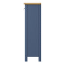 Rutland Oak Top Basket Unit Cabinet in Blue by Lavishway | Hallway Cabinets-36314