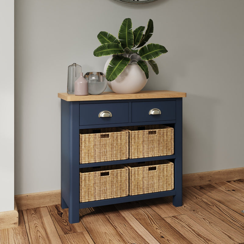 Rutland Oak Top 2 Drawer 4 Basket Cabinets by Lavishway | Cupboards & Cabinets-36301