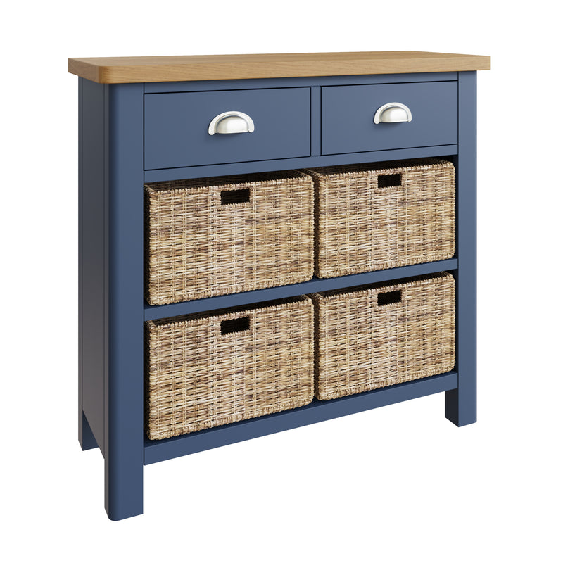 Rutland Oak Top 2 Drawer 4 Basket Cabinets by Lavishway | Cupboards & Cabinets-36303