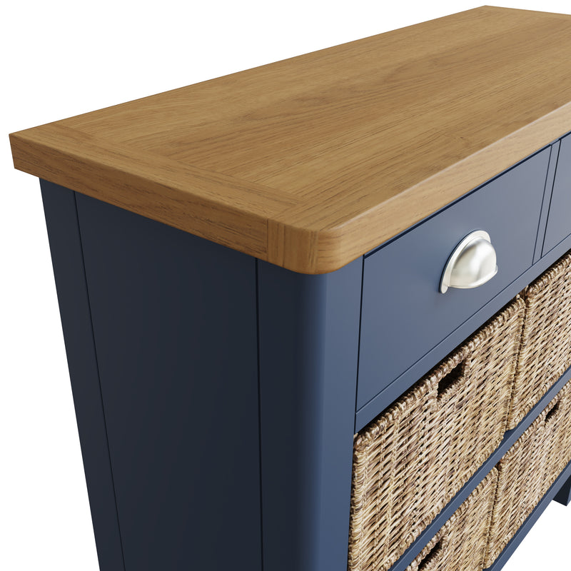 Rutland Oak Top 2 Drawer 4 Basket Cabinets by Lavishway | Cupboards & Cabinets-36306
