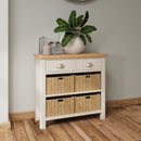 Rutland Dove Grey 4 Baskets Unit Cabinet by Lavishway | Hallway Cabinets-31293
