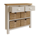 Rutland Dove Grey 4 Baskets Unit Cabinet by Lavishway | Hallway Cabinets-31296