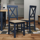 Rutland Fabric Seat Dining Chair Set of 2 by Lavishway | Dining Chairs-36414