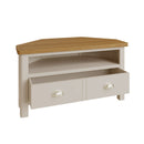 Rutland Oak Top Corner TV Unit in Dove Grey by Lavishway | TV Units Cabinets-34968