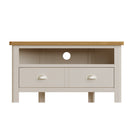 Rutland Oak Top Corner TV Unit in Dove Grey by Lavishway | TV Units Cabinets-34970