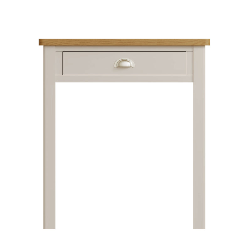 Rutland Oak Wood Top Dove Grey Dressing Table by Lavishway | Dressing Tables-36580