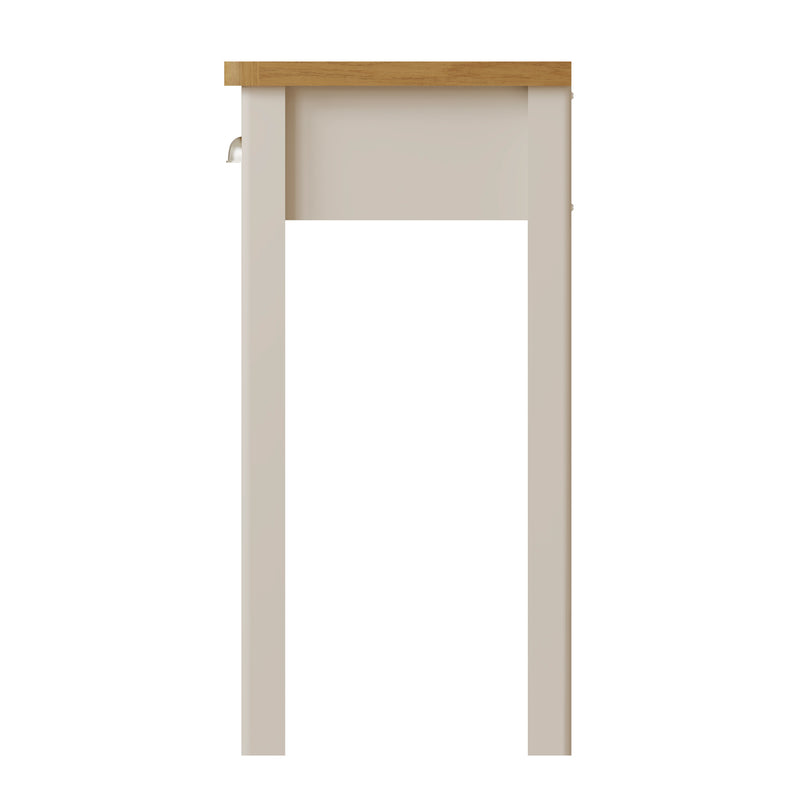 Rutland Oak Wood Top Dove Grey Dressing Table by Lavishway | Dressing Tables-36584