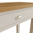 Rutland Oak Wood Top Dove Grey Dressing Table by Lavishway | Dressing Tables-36583