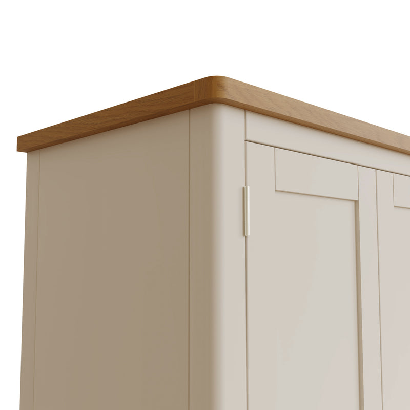 Rutland Oak Top Full Hanging Wardrobe by Lavishway | Wardrobe-36575