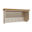 Rutland Oak Wood Hall Bench Top in Dove Grey by Lavishway | Hall Trees-36456