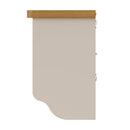 Rutland Oak Wood Hall Bench Top in Dove Grey by Lavishway | Hall Trees-36459