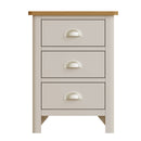 Rutland Oak Wood Top Dove Grey Bedside Table by Lavishway | Bedside Tables-36598