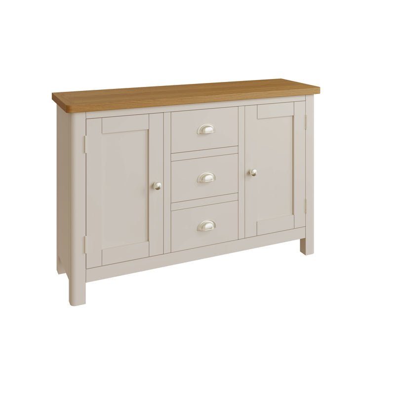 Rutland Oak Top Dove Grey Large Sideboard by Lavishway | Sideboards-36512