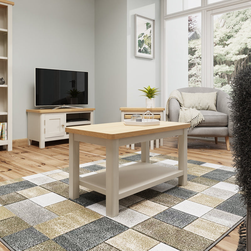 Rutland Dove Grey Painted Coffee Table by Lavishway | Coffee Tables-31365