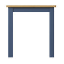 Rutland Oak Top Square Dining Table In Blue by Lavishway | Dining Tables-36411