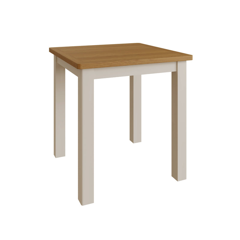 Rutland Dove Grey Wooden Square Dining Table by Lavishway | Dining Tables-31391