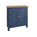 Rutland Oak Top Blue 2 Door Small Sideboard by Lavishway | Sideboards-33789